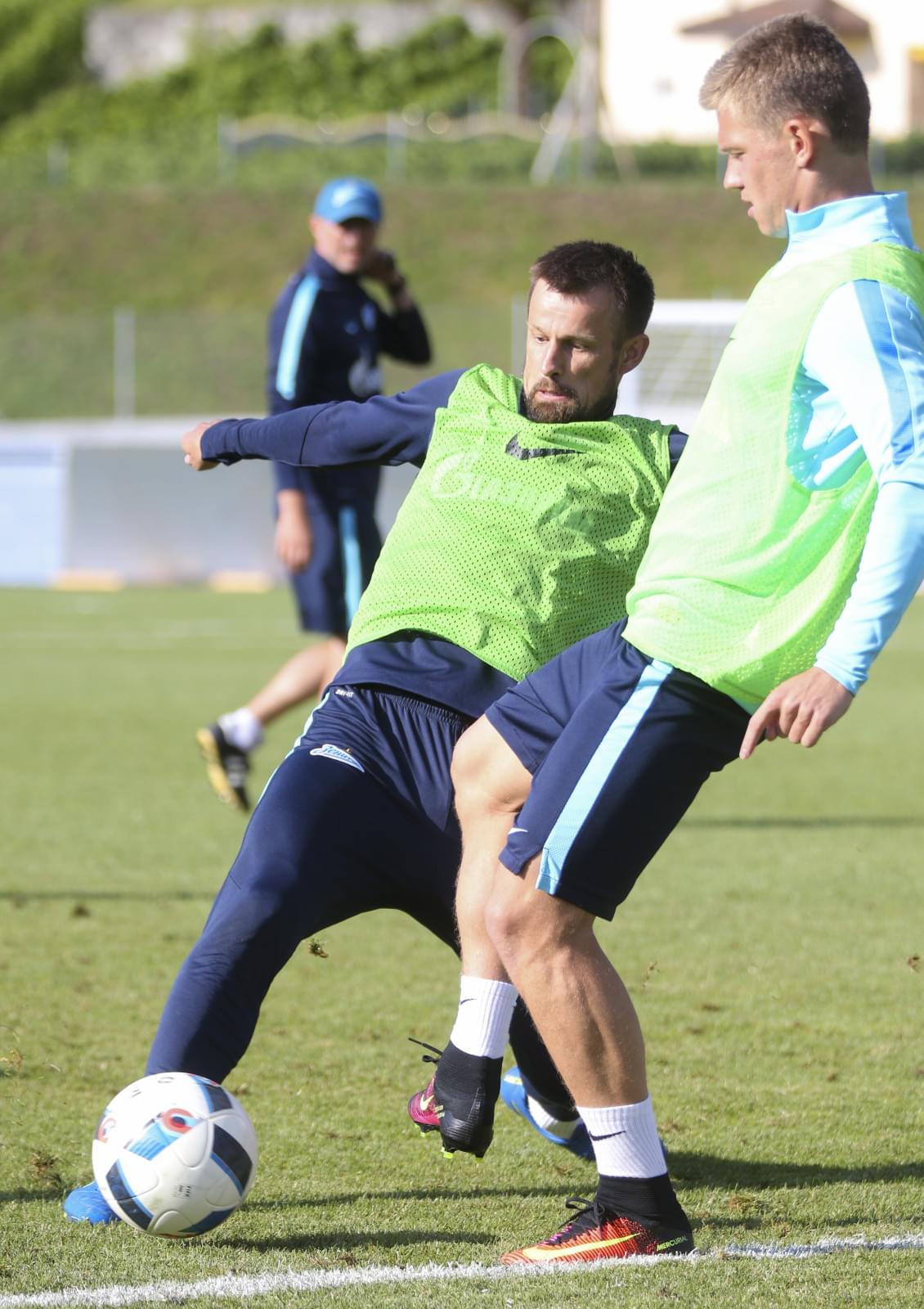 «Газпром»-тренировочные сборы в Швейцарии: вечерняя тренировка 15 июля