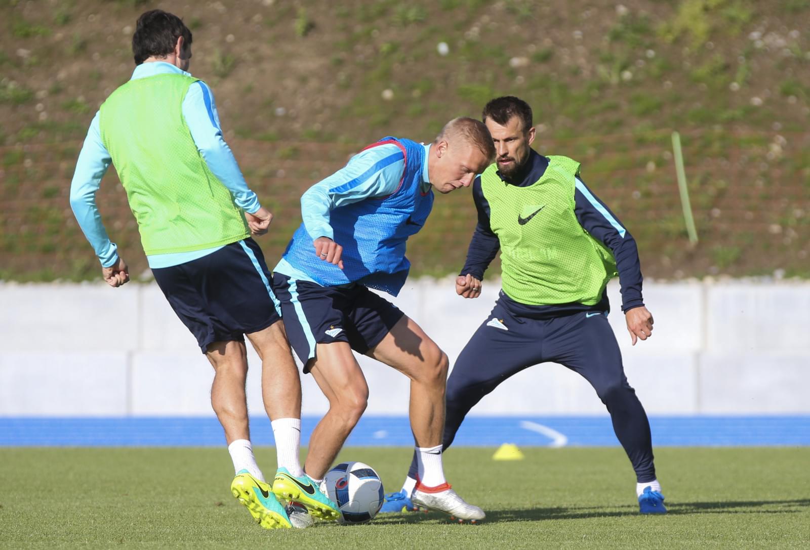 «Газпром»-тренировочные сборы в Швейцарии: вечерняя тренировка 15 июля