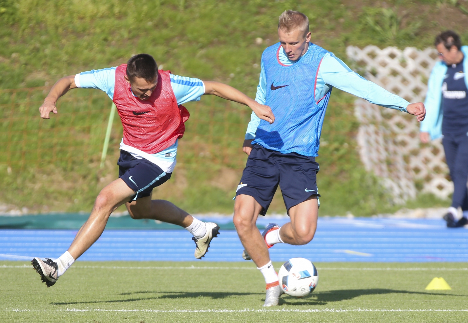 «Газпром»-тренировочные сборы в Швейцарии: вечерняя тренировка 15 июля