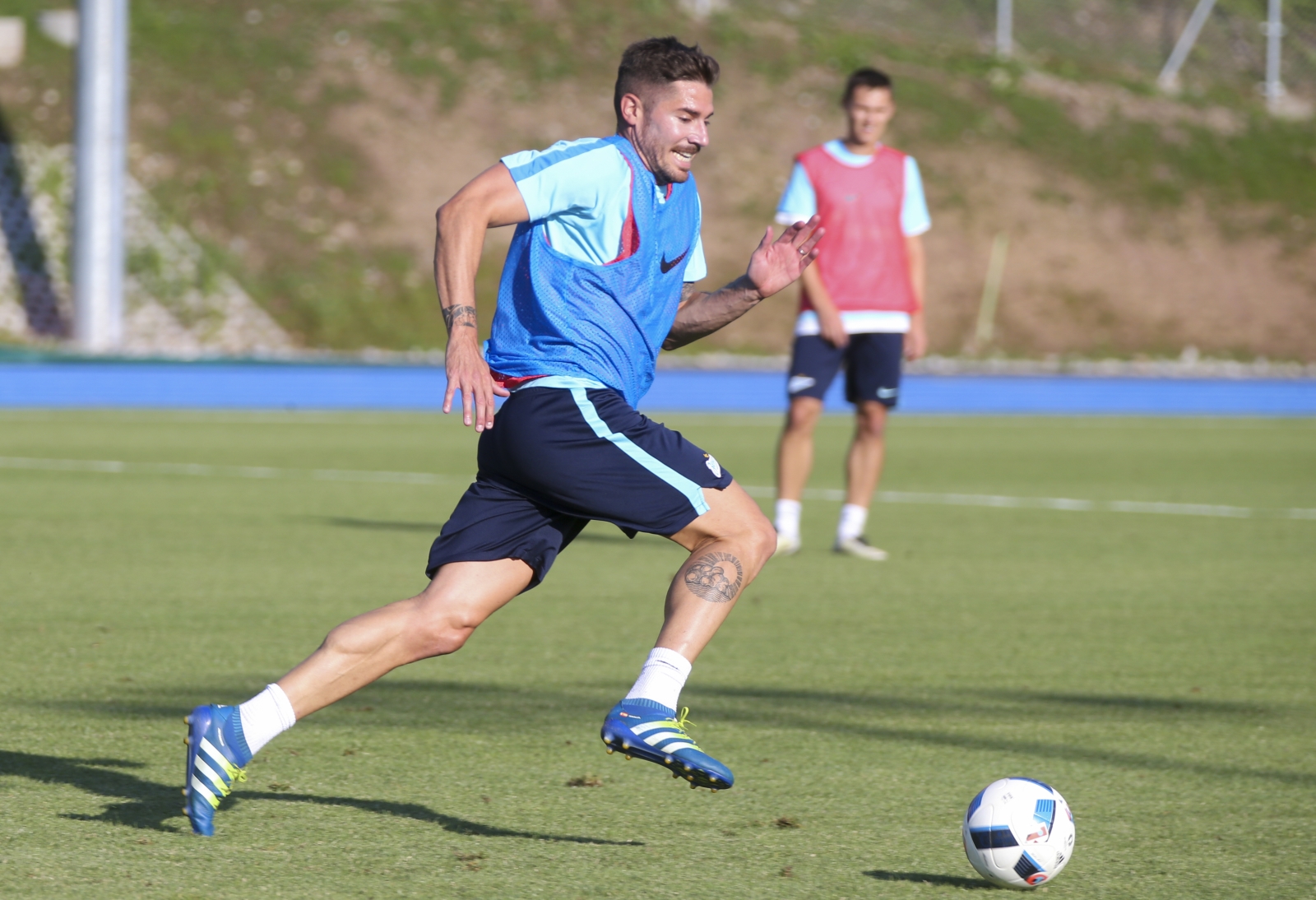 «Газпром»-тренировочные сборы в Швейцарии: вечерняя тренировка 15 июля