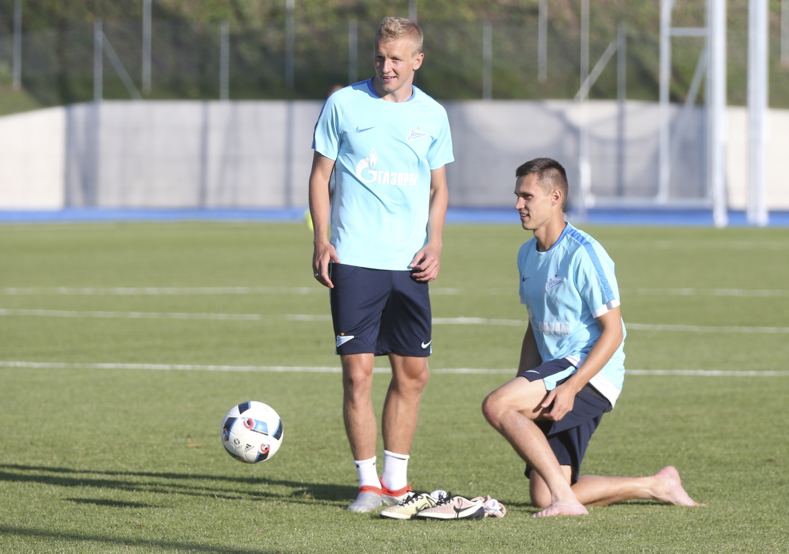 «Газпром»-тренировочные сборы в Швейцарии: вечерняя тренировка 15 июля