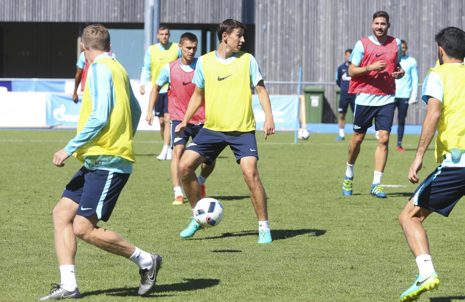 «Газпром»-тренировочные сборы в Швейцарии: утренняя тренировка 16 июля