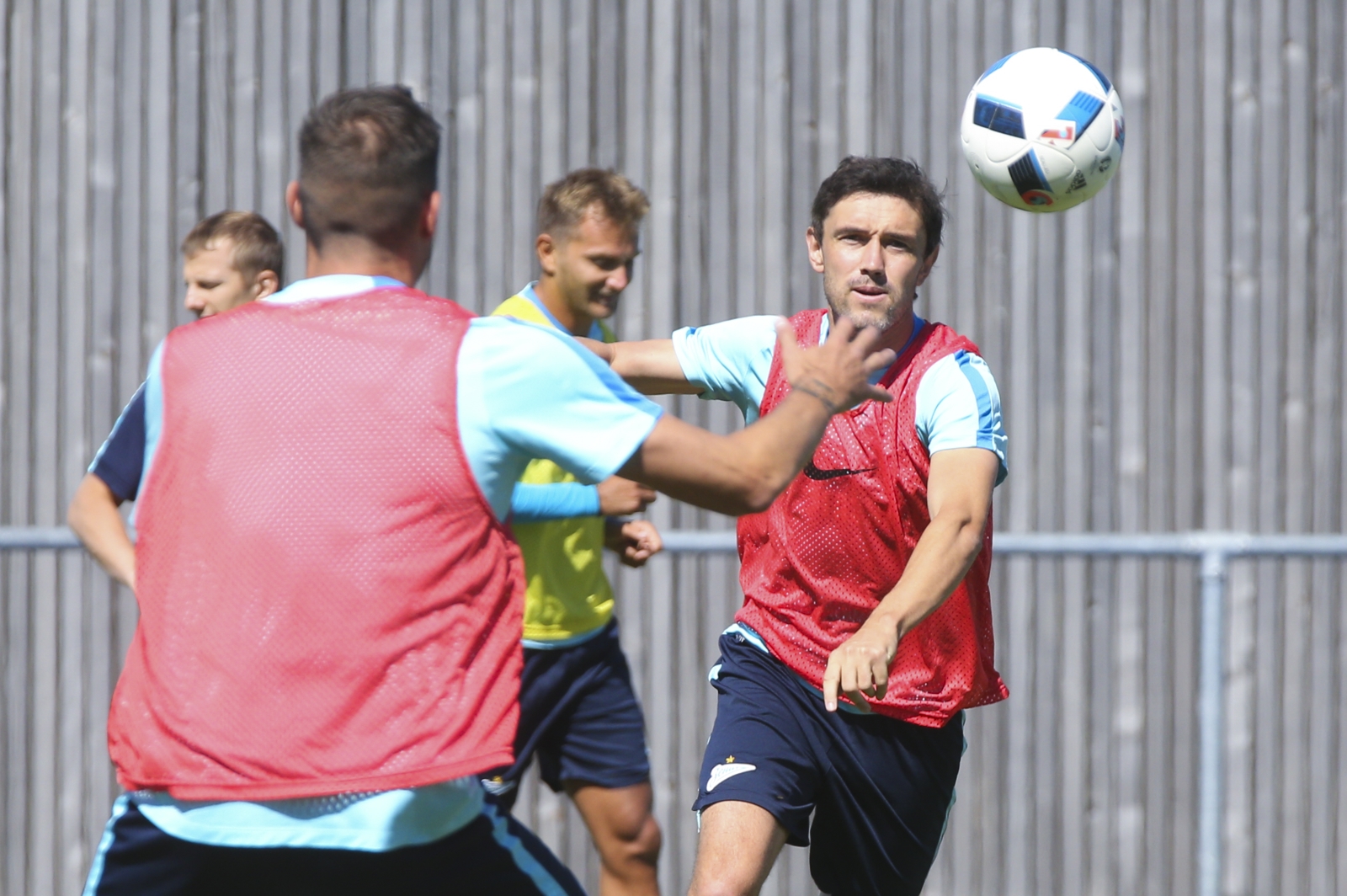 «Газпром»-тренировочные сборы в Швейцарии: утренняя тренировка 16 июля