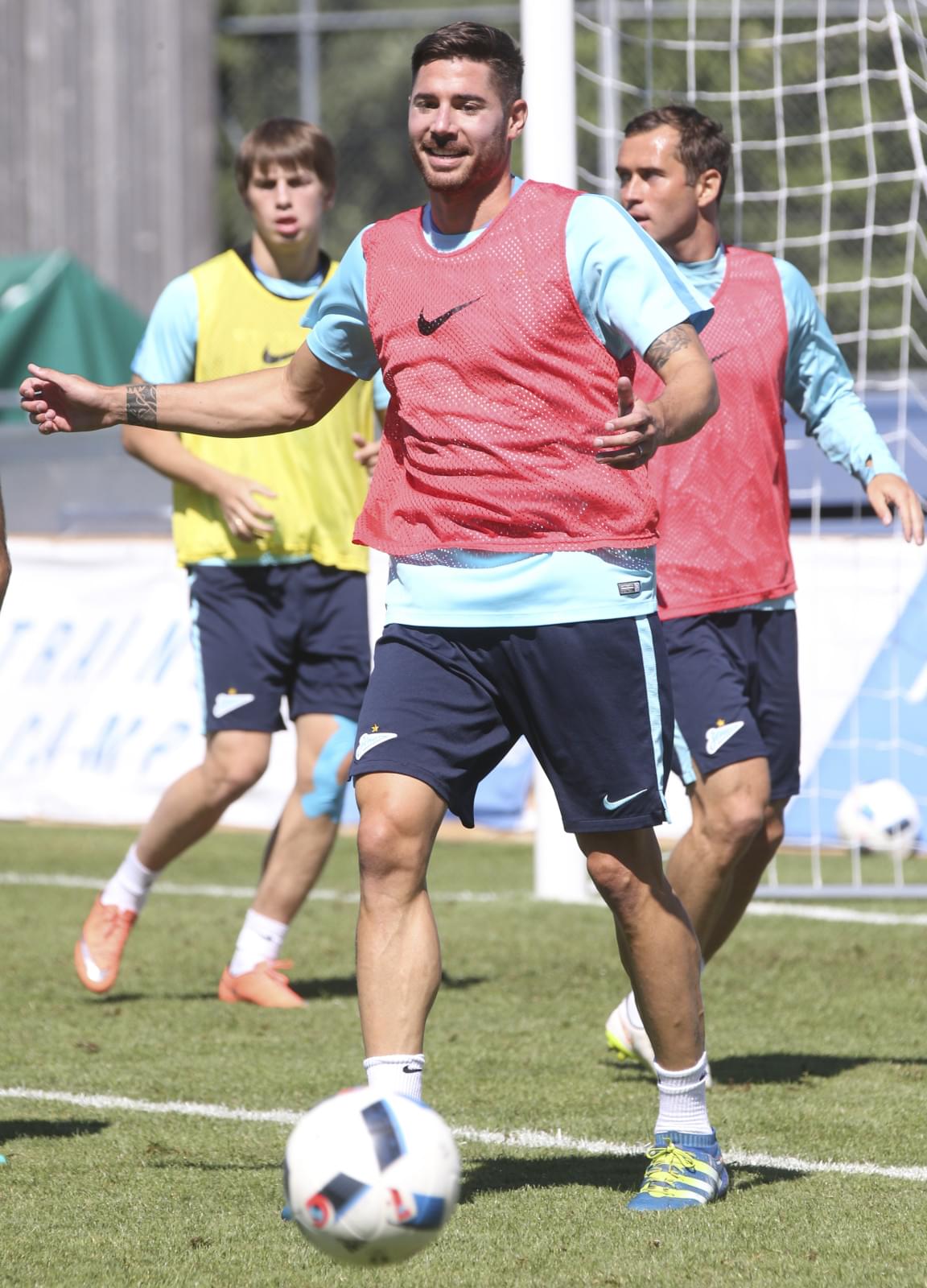 «Газпром»-тренировочные сборы в Швейцарии: утренняя тренировка 16 июля