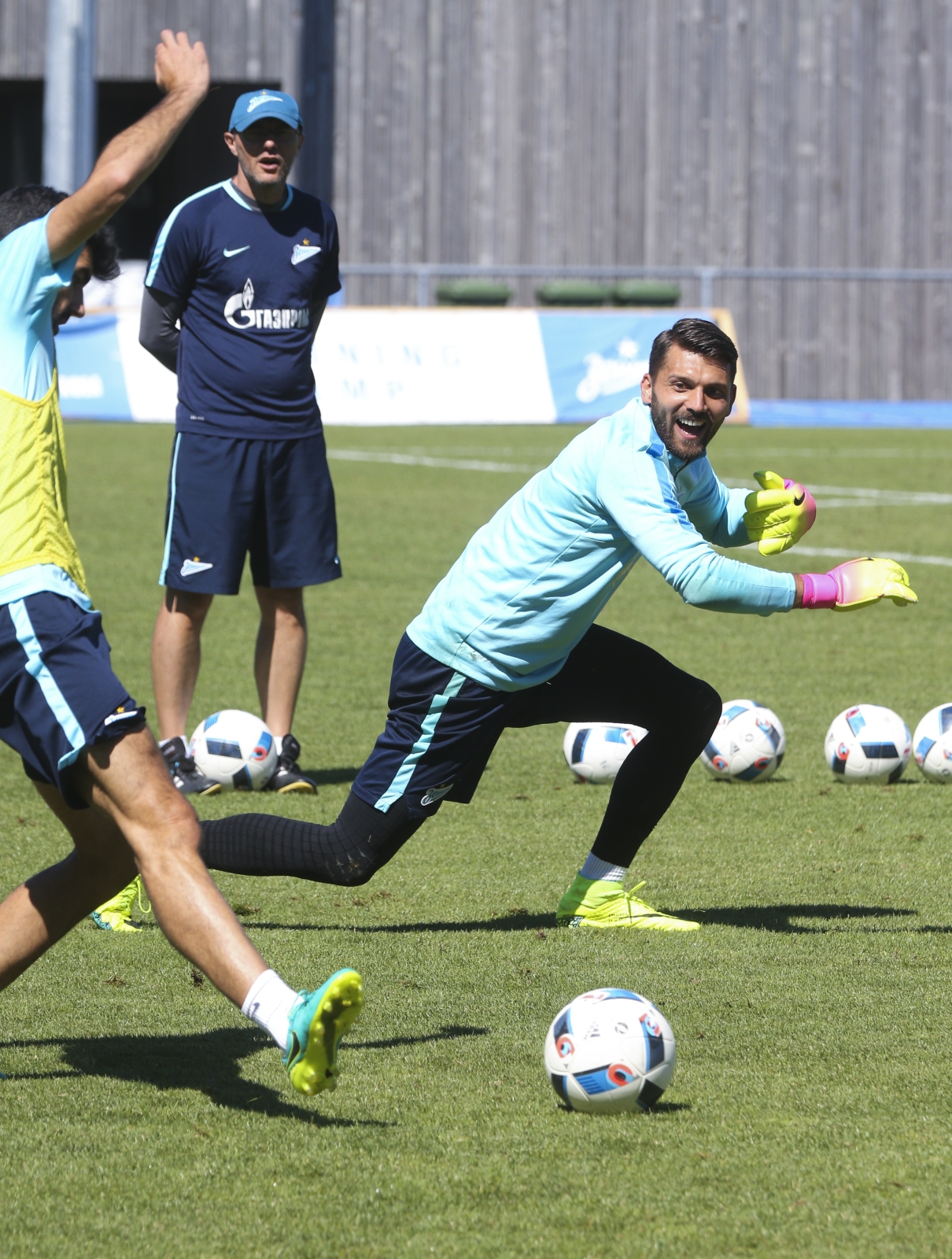 «Газпром»-тренировочные сборы в Швейцарии: утренняя тренировка 16 июля