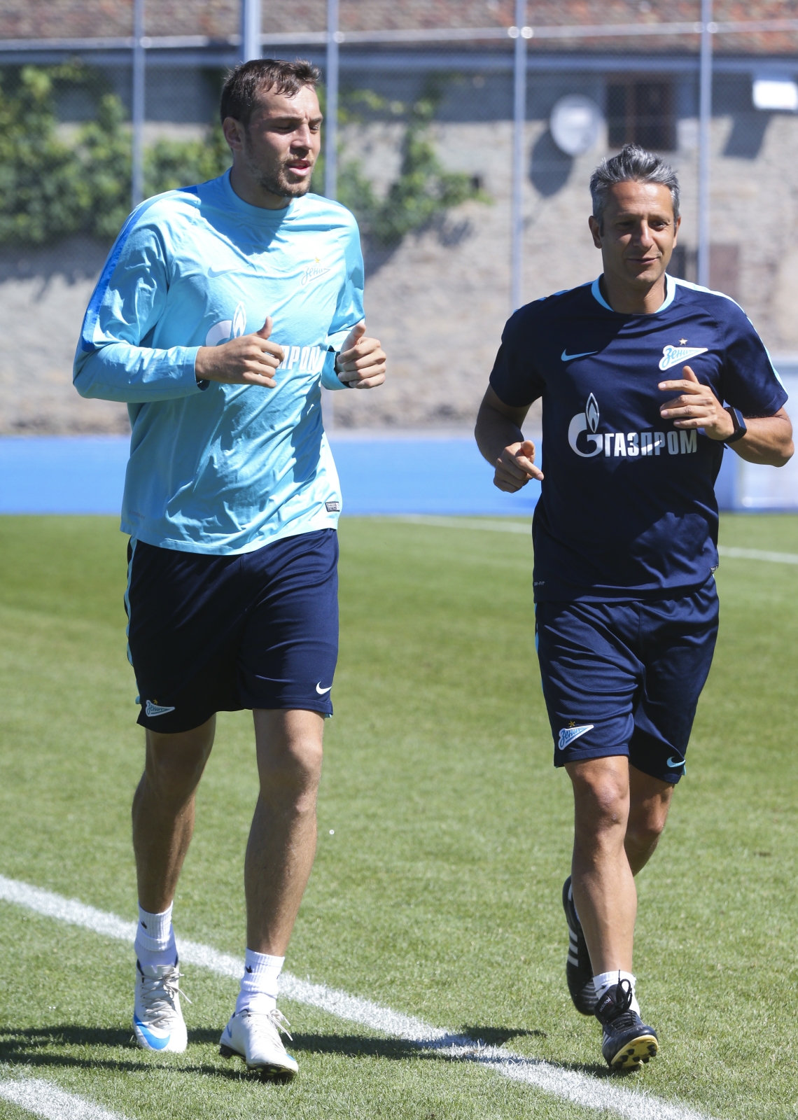 «Газпром»-тренировочные сборы в Швейцарии: утренняя тренировка 16 июля