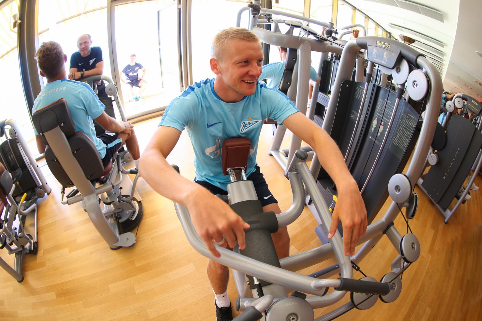 «Газпром»-тренировочные сборы в Швейцарии: утренняя тренировка 18 июля