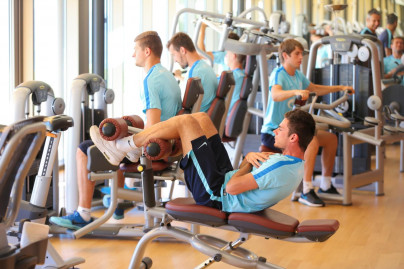 «Газпром»-тренировочные сборы в Швейцарии: утренняя тренировка 18 июля