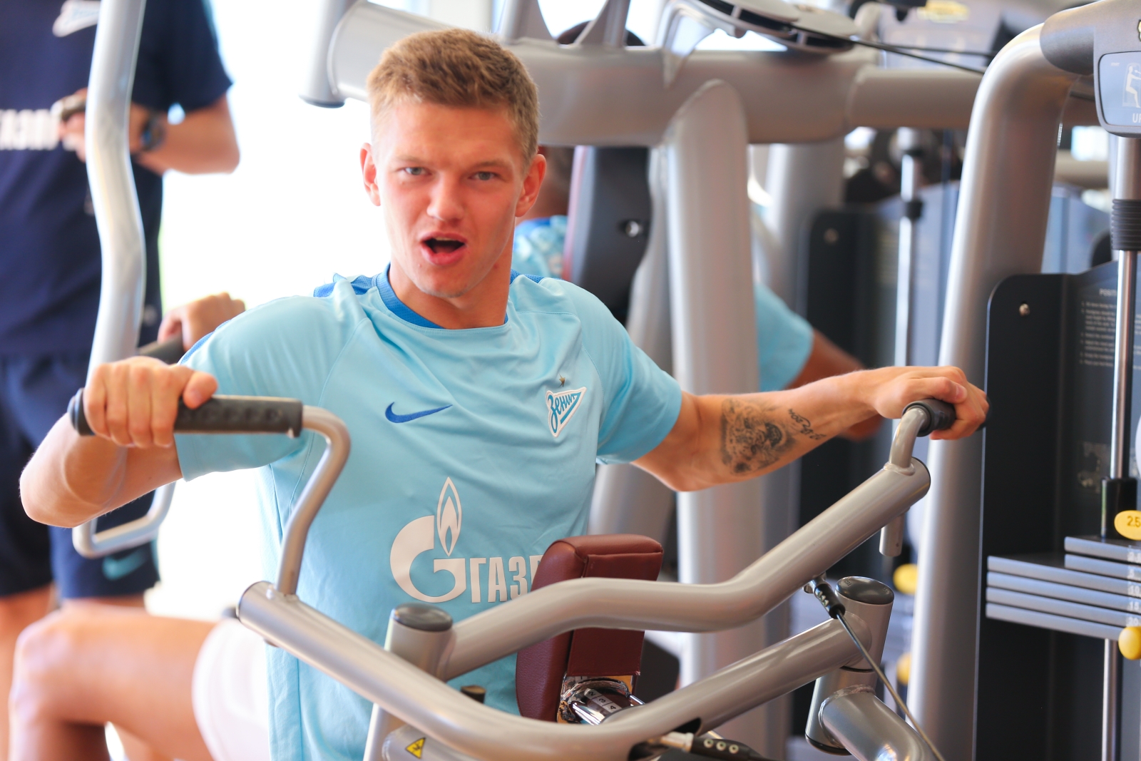 «Газпром»-тренировочные сборы в Швейцарии: утренняя тренировка 18 июля