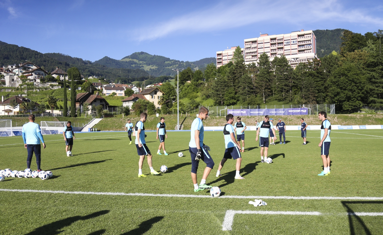 «Газпром»-тренировочные сборы в Швейцарии: вечерняя тренировка 18 июля