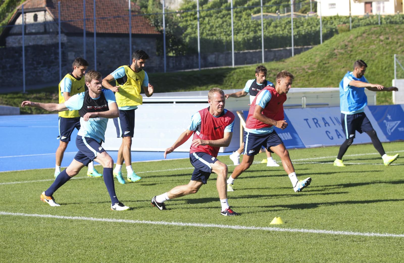 «Газпром»-тренировочные сборы в Швейцарии: вечерняя тренировка 18 июля