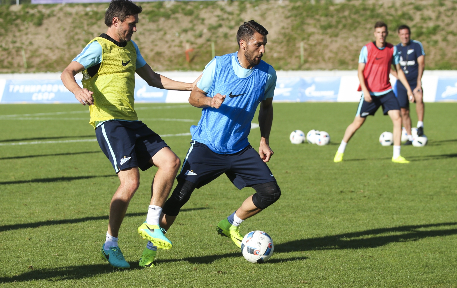 «Газпром»-тренировочные сборы в Швейцарии: вечерняя тренировка 18 июля