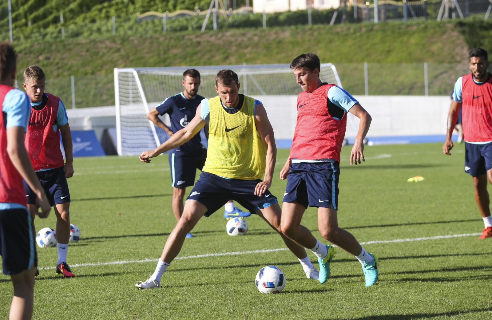 «Газпром»-тренировочные сборы в Швейцарии: вечерняя тренировка 18 июля