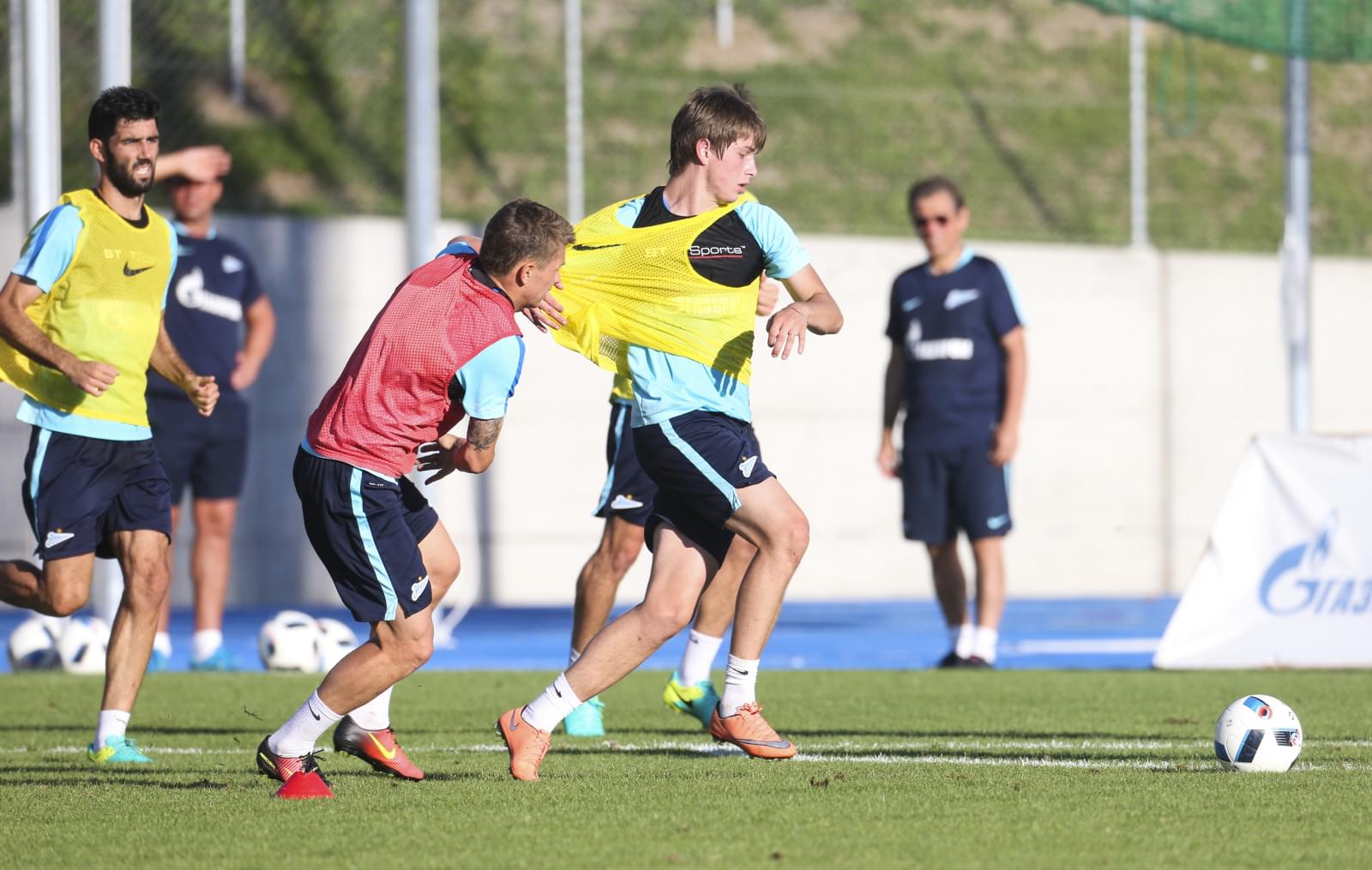 «Газпром»-тренировочные сборы в Швейцарии: вечерняя тренировка 18 июля