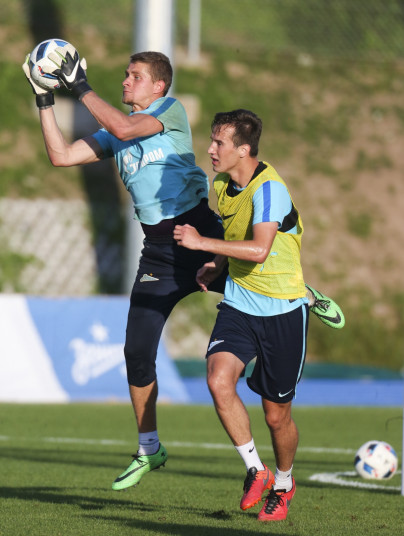 «Газпром»-тренировочные сборы в Швейцарии: вечерняя тренировка 18 июля