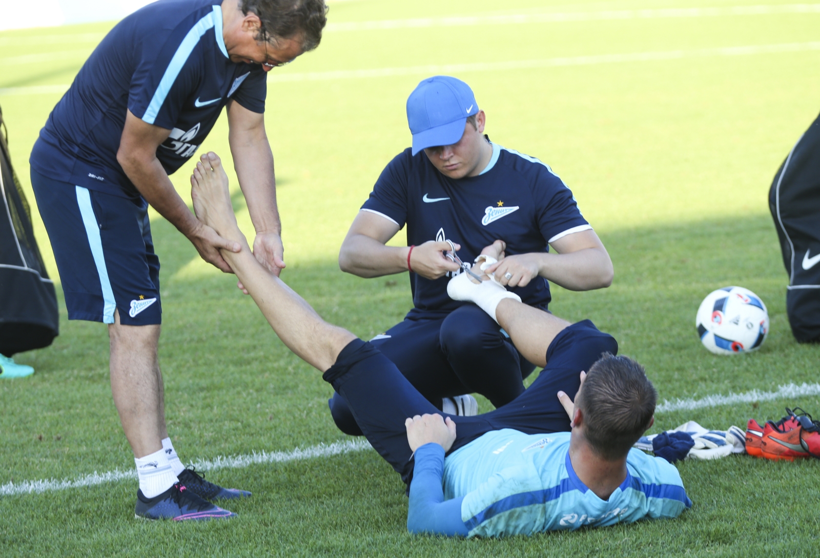 «Газпром»-тренировочные сборы в Швейцарии: вечерняя тренировка 18 июля