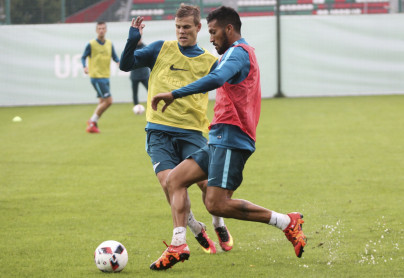 Предыгровая тренировка «Зенита» перед матчем за Суперкубок России 2016