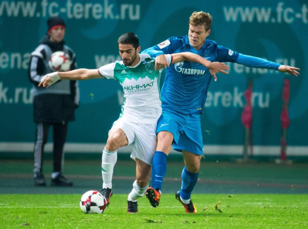 РОСГОССТРАХ-Чемпионат России 2016/17, 13-й тур, «Терек» — «Зенит»