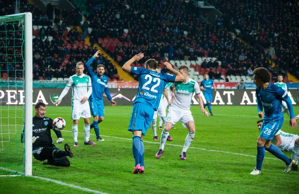 РОСГОССТРАХ-Чемпионат России 2016/17, 13-й тур, «Терек» — «Зенит»