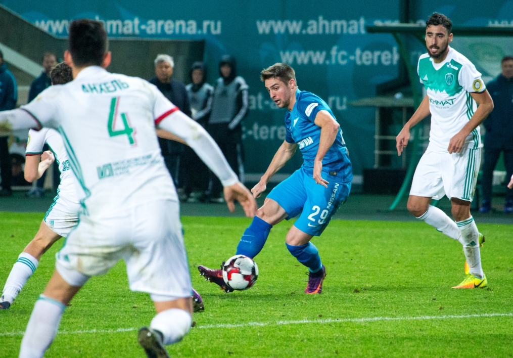 РОСГОССТРАХ-Чемпионат России 2016/17, 13-й тур, «Терек» — «Зенит»