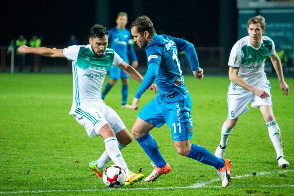 РОСГОССТРАХ-Чемпионат России 2016/17, 13-й тур, «Терек» — «Зенит»