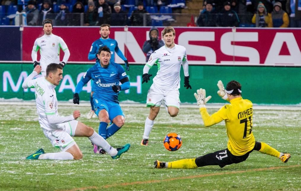 РОСГОССТРАХ-Чемпионат России 2016/17, 16-й тур, «Зенит» — «Уфа»