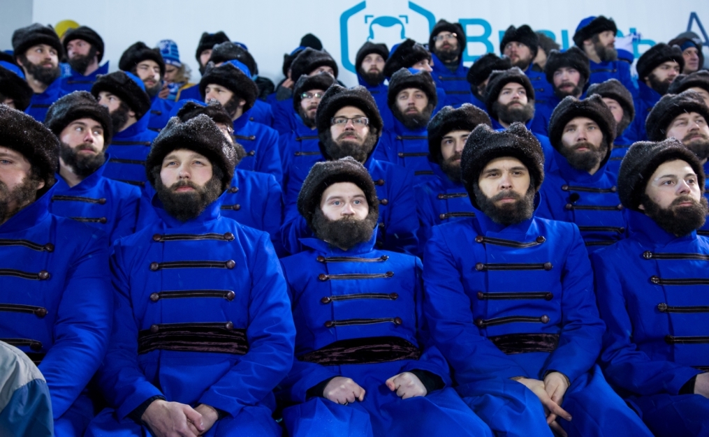 Рекламная акция пивоваренного завода  «Степан Разин» на матче «Зенит» — «Уфа»