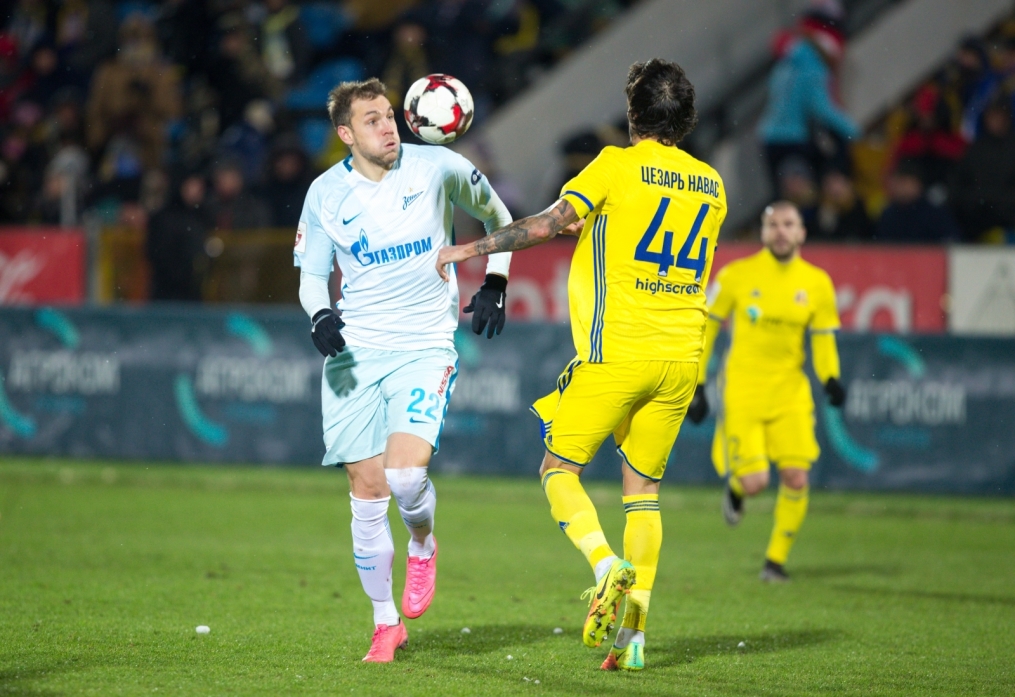 РОСГОССТРАХ-Чемпионат России 2016/17, 17-й тур, «Ростов» — «Зенит»