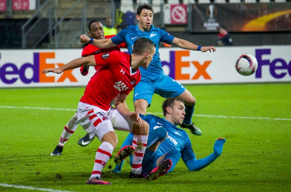 Лига Европы УЕФА 2016/17, 6 тур, «АЗ» — «Зенит»