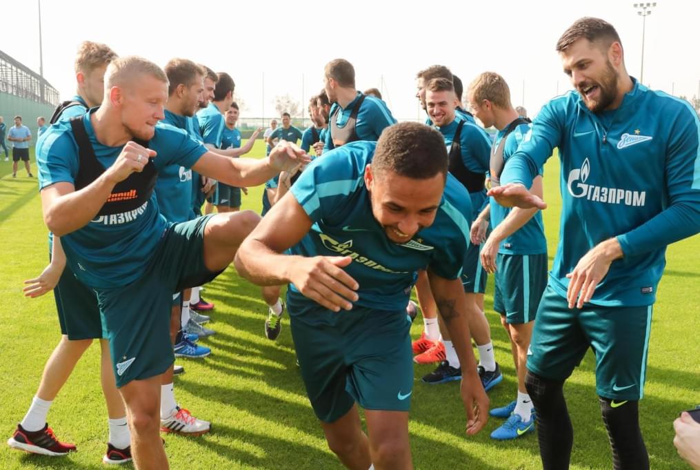 «Газпром»-тренировочные сборы в Дубае: 12 января, утренняя тренировка