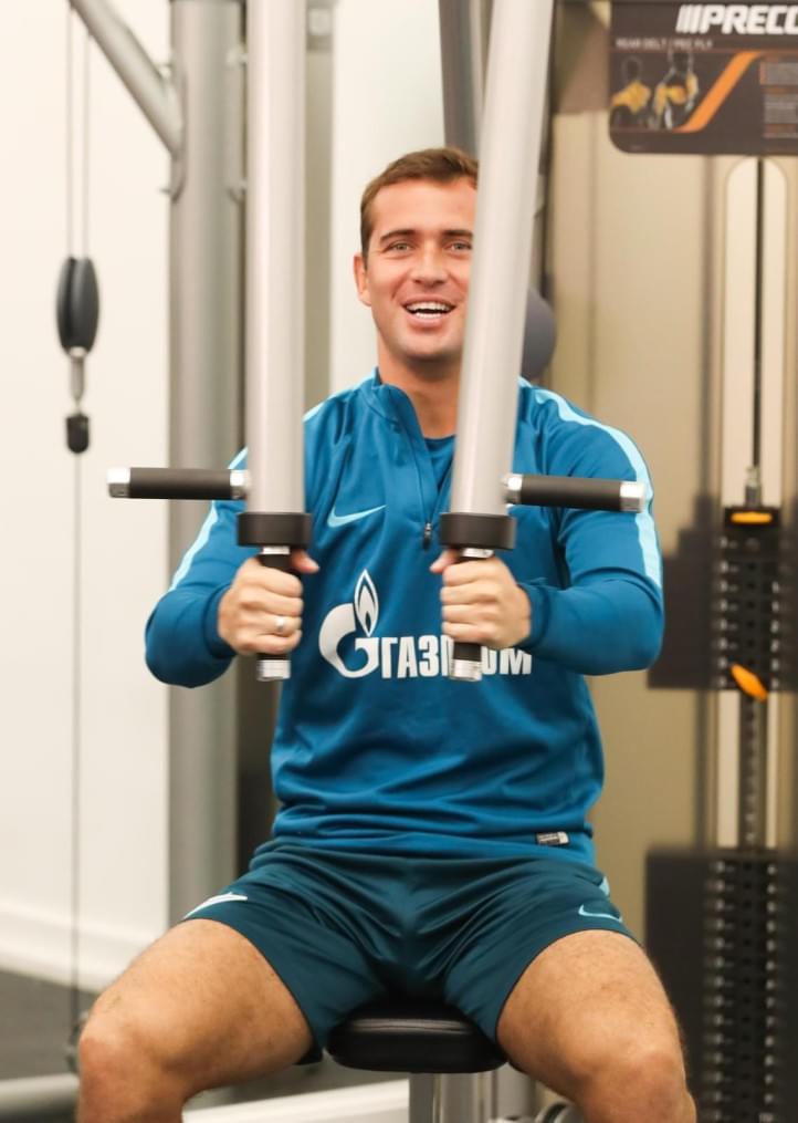 «Газпром»-тренировочные сборы в Дубае: 12 января, вечерняя тренировка