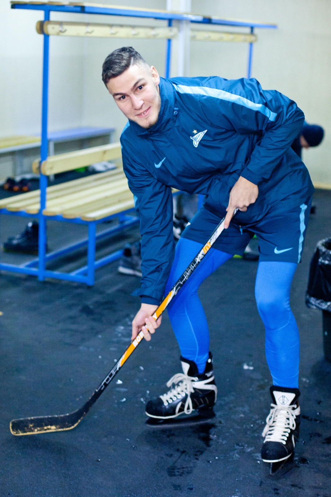 Тренировка «Зенита»-2 на коньках