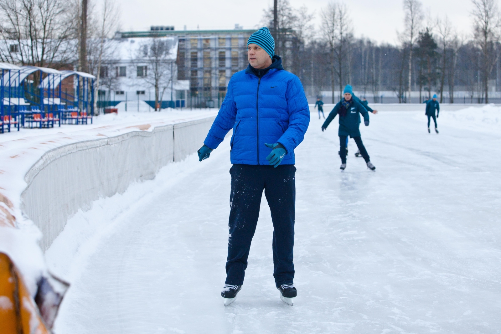 Тренировка «Зенита»-2 на коньках
