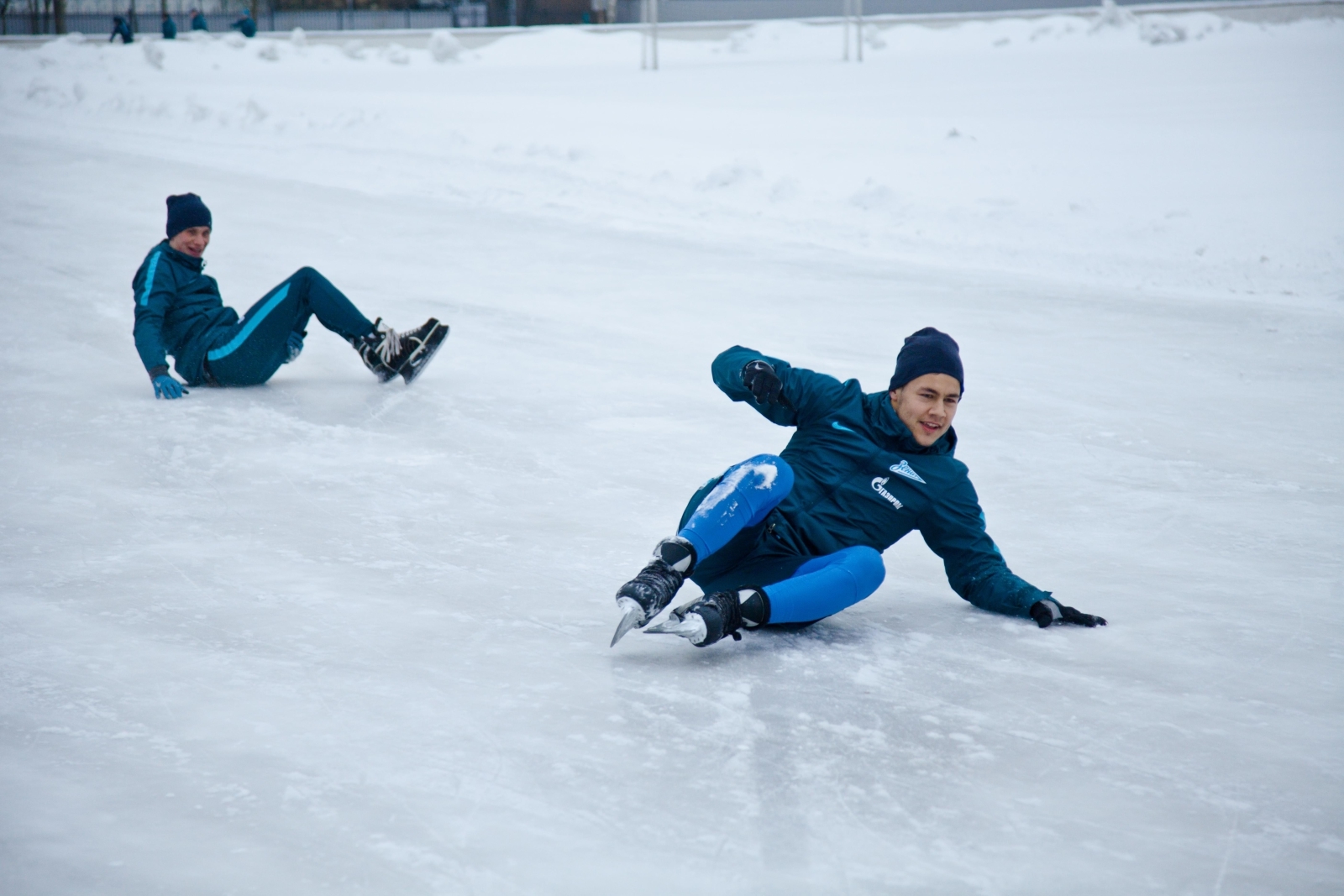 Тренировка «Зенита»-2 на коньках