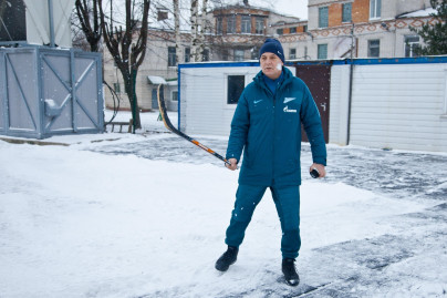 Тренировка «Зенита»-2 на коньках