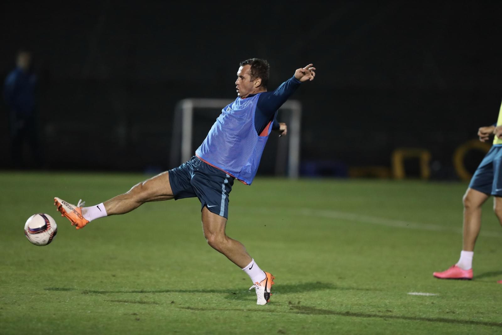 «Газпром»-тренировочные сборы в Дубае: 13 января, вечерняя тренировка