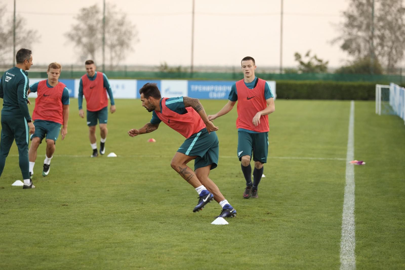 «Газпром»-тренировочные сборы в Дубае: 13 января, вечерняя тренировка