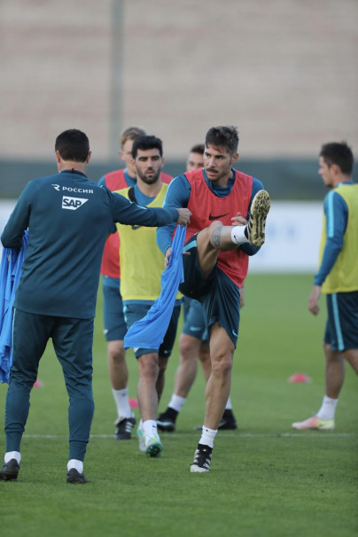 «Газпром»-тренировочные сборы в Дубае: 13 января, вечерняя тренировка