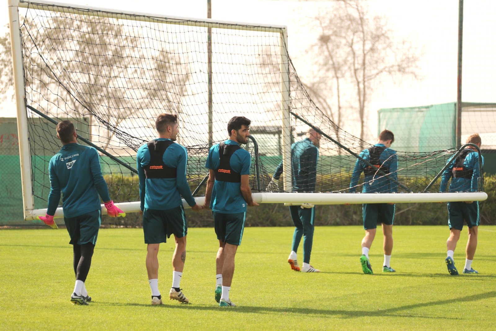 «Газпром»-тренировочные сборы в Дубае: 14 января, вечерняя тренировка