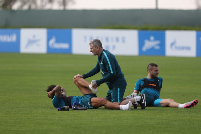 «Газпром»-тренировочные сборы в Дубае: 14 января, вечерняя тренировка