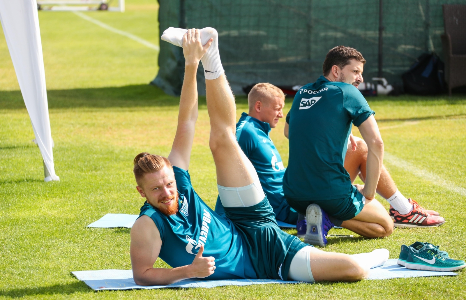 «Газпром»-тренировочные сборы в Дубае: 16 января, утренняя тренировка