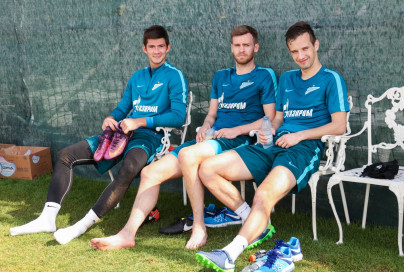 «Газпром»-тренировочные сборы в Дубае: 16 января, утренняя тренировка