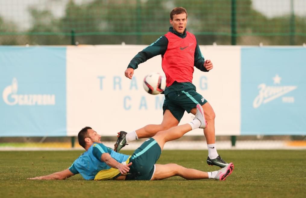 Вторые «Газпром»-тренировочные сборы в Испании: 2 февраля, вечерняя тренировка