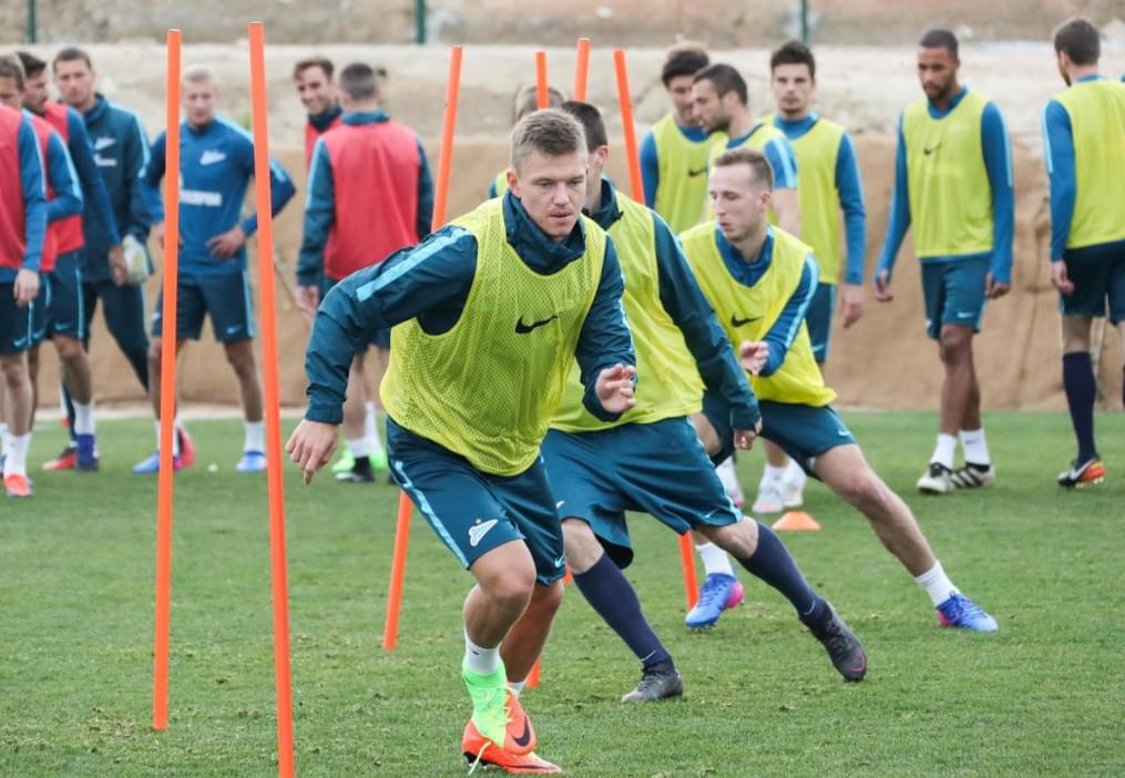 Вторые «Газпром»-тренировочные сборы в Испании: 2 февраля, вечерняя тренировка