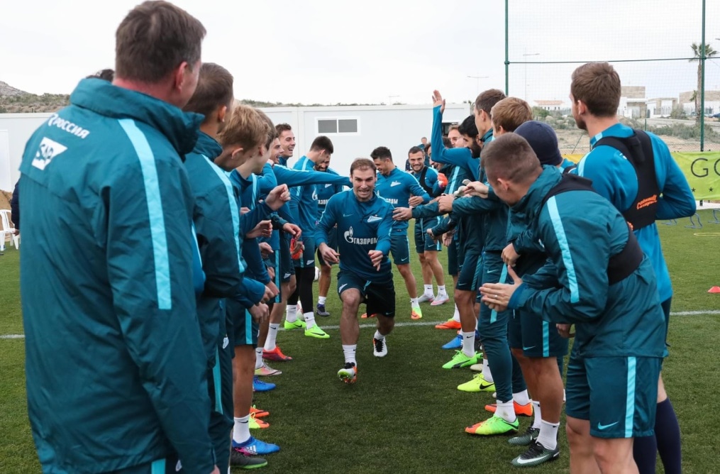 Вторые «Газпром»-тренировочные сборы в Испании: 2 февраля, вечерняя тренировка