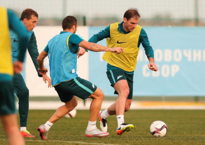 Вторые «Газпром»-тренировочные сборы в Испании: 2 февраля, вечерняя тренировка