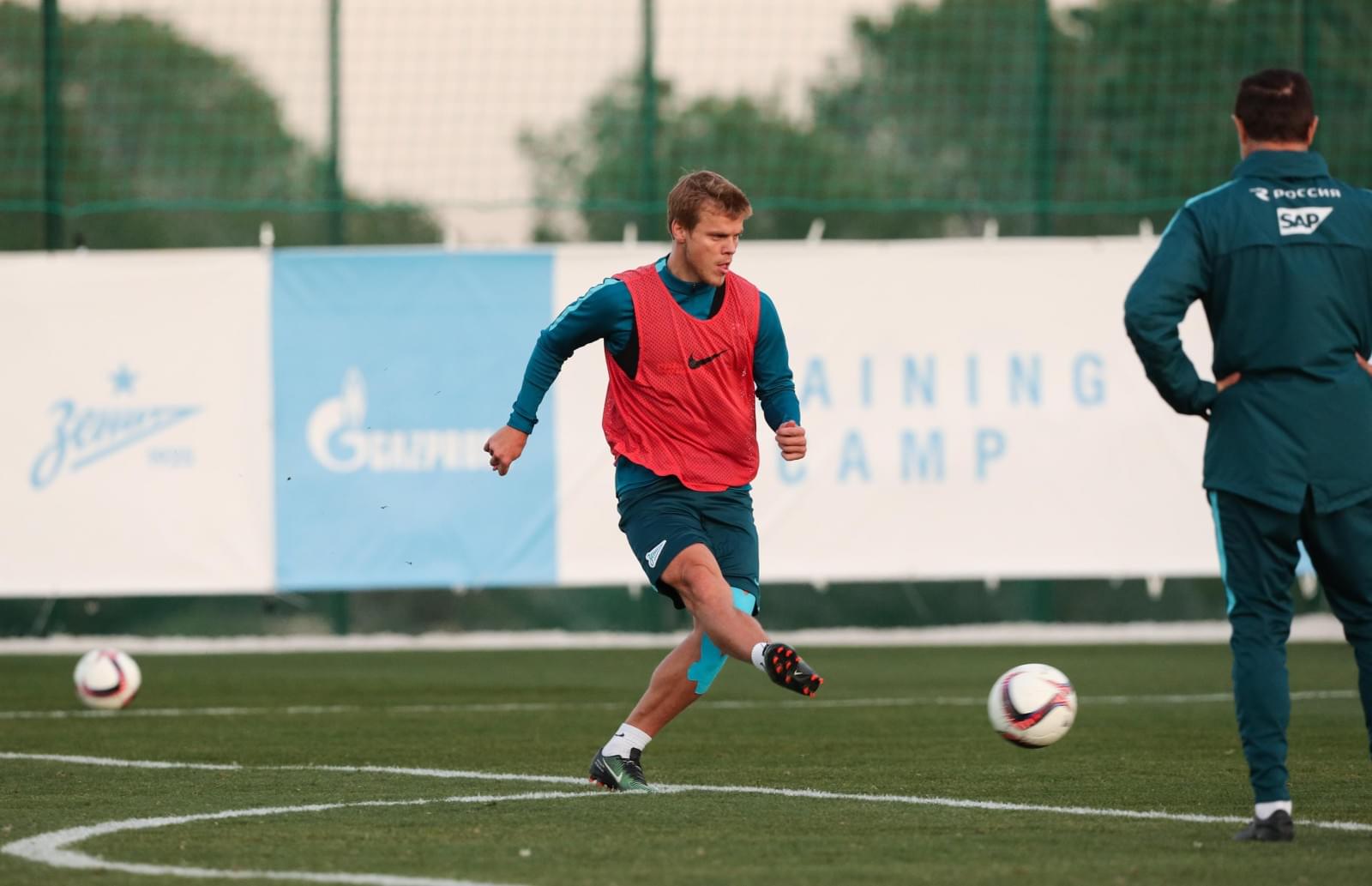 Вторые «Газпром»-тренировочные сборы в Испании: 6 февраля, вечерняя тренировка