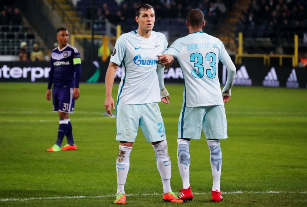 Лига Европы УЕФА 2016/17, 1/16 финала, «Андерлехт» — «Зенит»