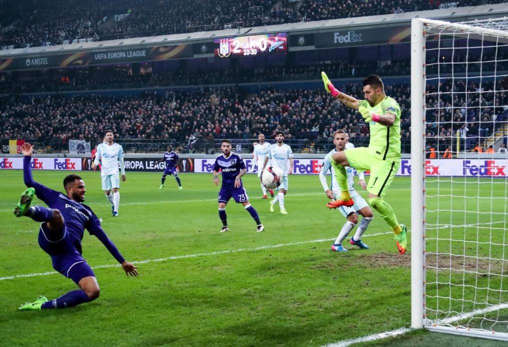 Лига Европы УЕФА 2016/17, 1/16 финала, «Андерлехт» — «Зенит»