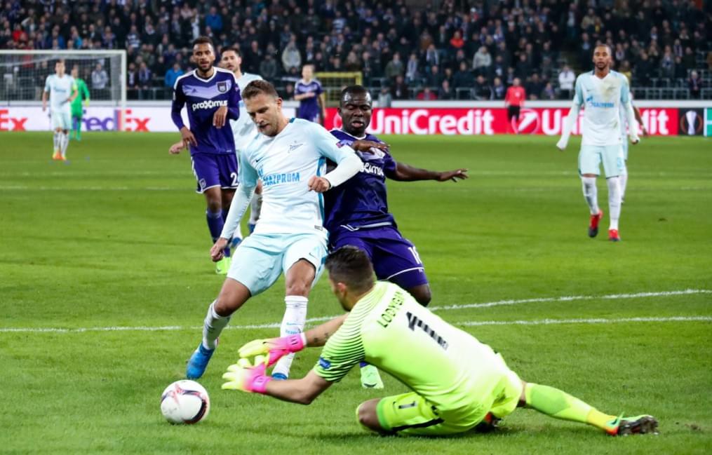 Лига Европы УЕФА 2016/17, 1/16 финала, «Андерлехт» — «Зенит»